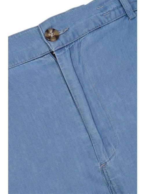 Bermuda Ischia in cotone chambray chiaro Mc2 Saint Barth | ISC000100335L